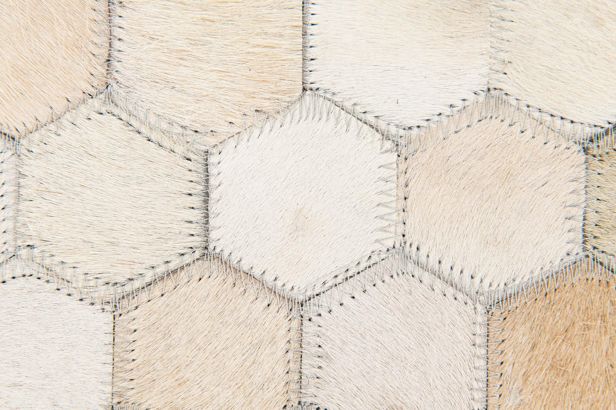 4' 9 x 7' 11 Cowhide Stocks Rug