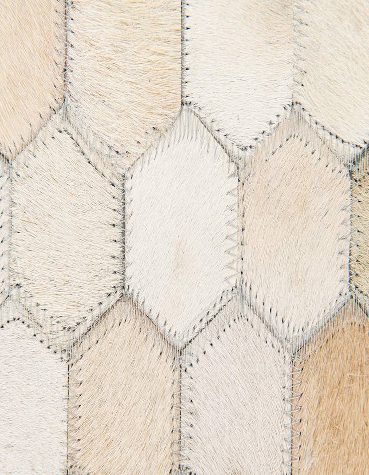 Detail image of 4' 9 x 7' 11 Cowhide Stocks Rug