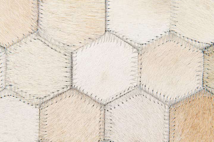 4' 9 x 7' 11 Cowhide Stocks Rug
