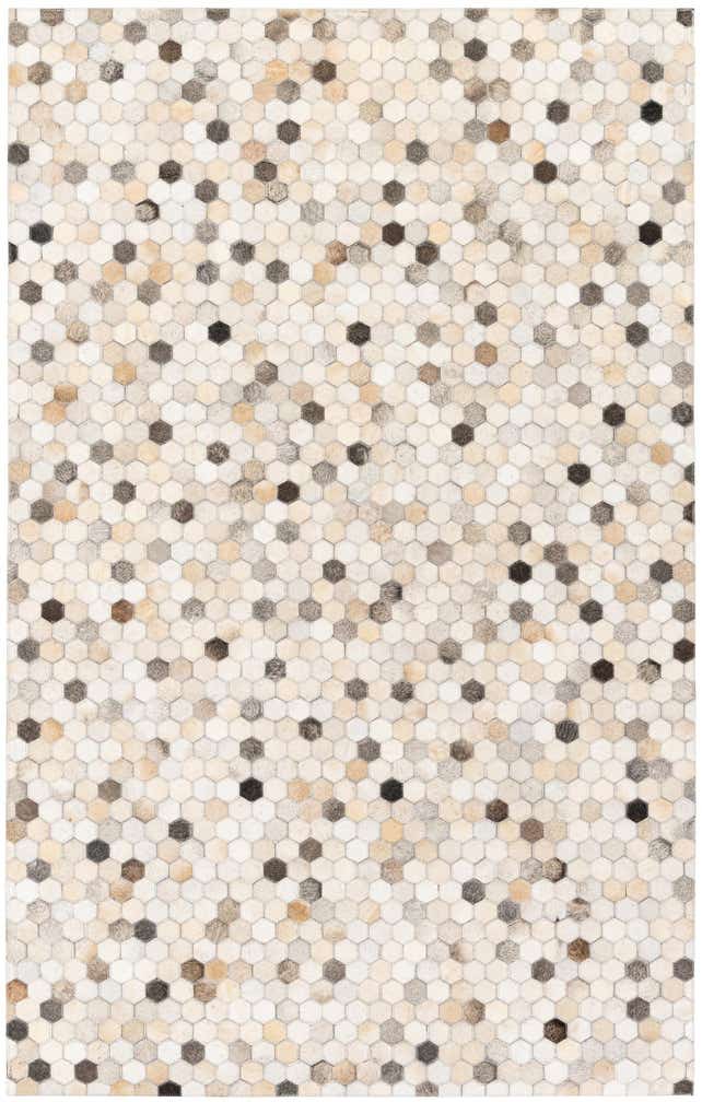 4' 9 x 7' 11 Cowhide Stocks Rug