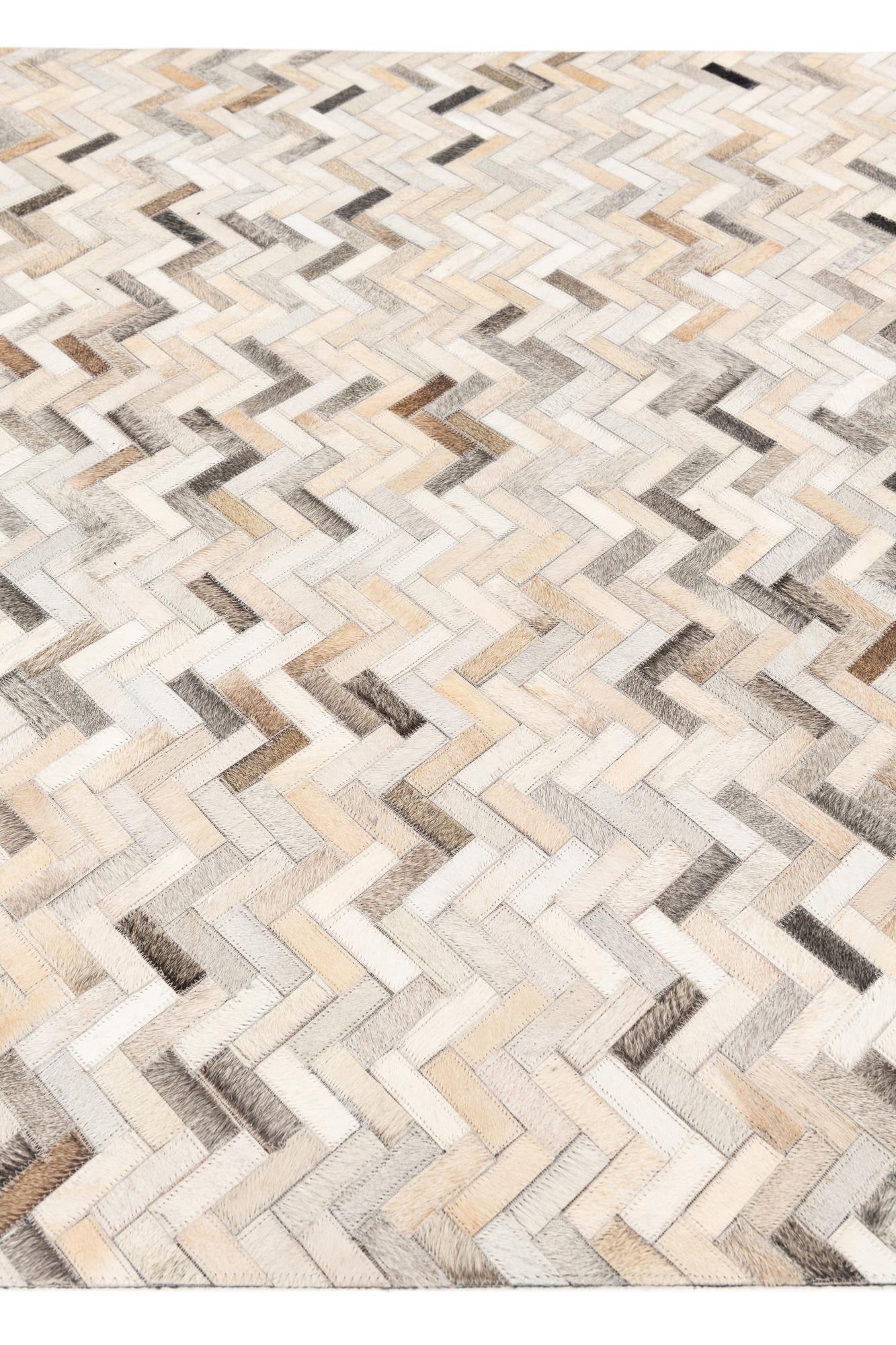 4' 10 x 7' 10 Cowhide Stocks Rug