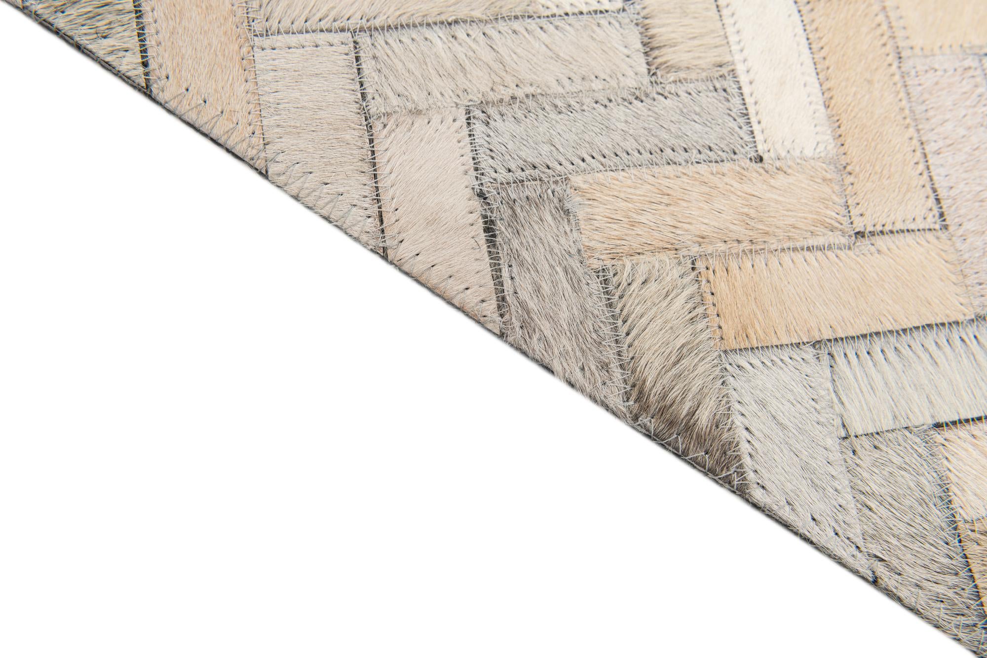 4' 10 x 7' 10 Cowhide Stocks Rug