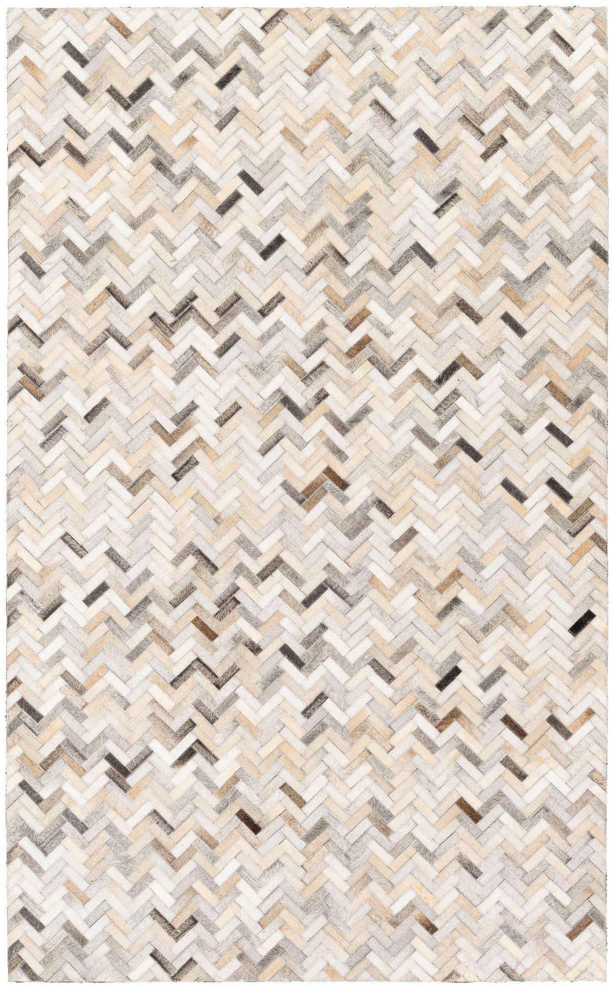 4' 10 x 7' 10 Cowhide Stocks Rug
