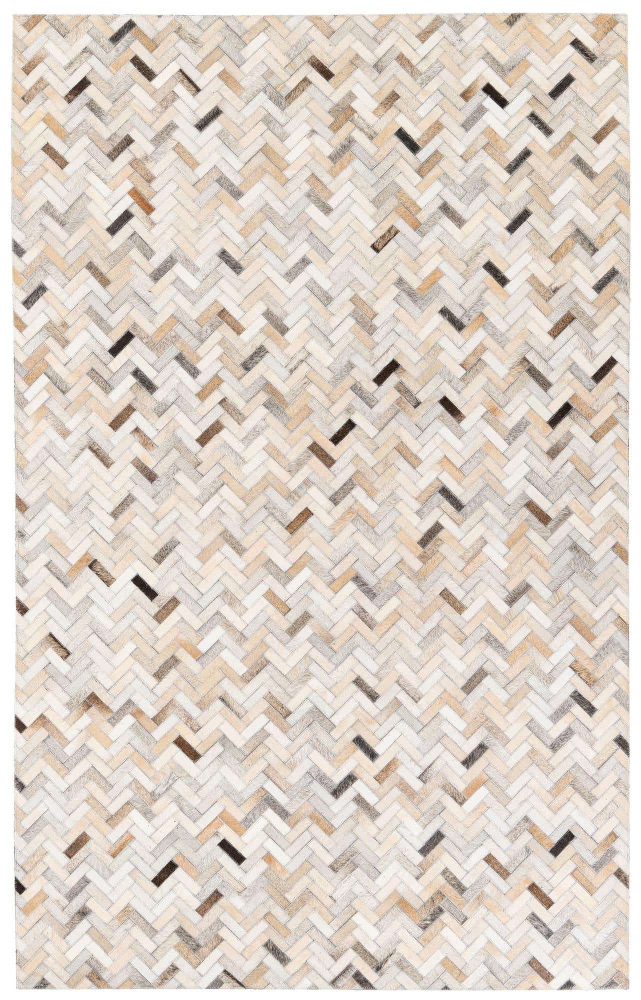 4' 10 x 7' 9 Cowhide Stocks Rug