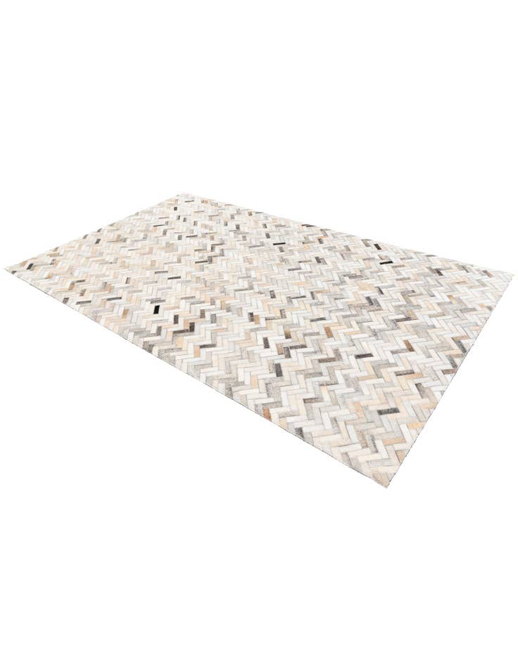 Detail image of 4' 10 x 7' 11 Cowhide Stocks Rug