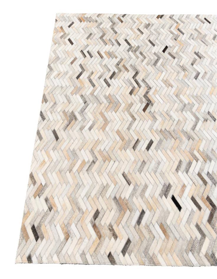 Detail image of 4' 10 x 7' 11 Cowhide Stocks Rug