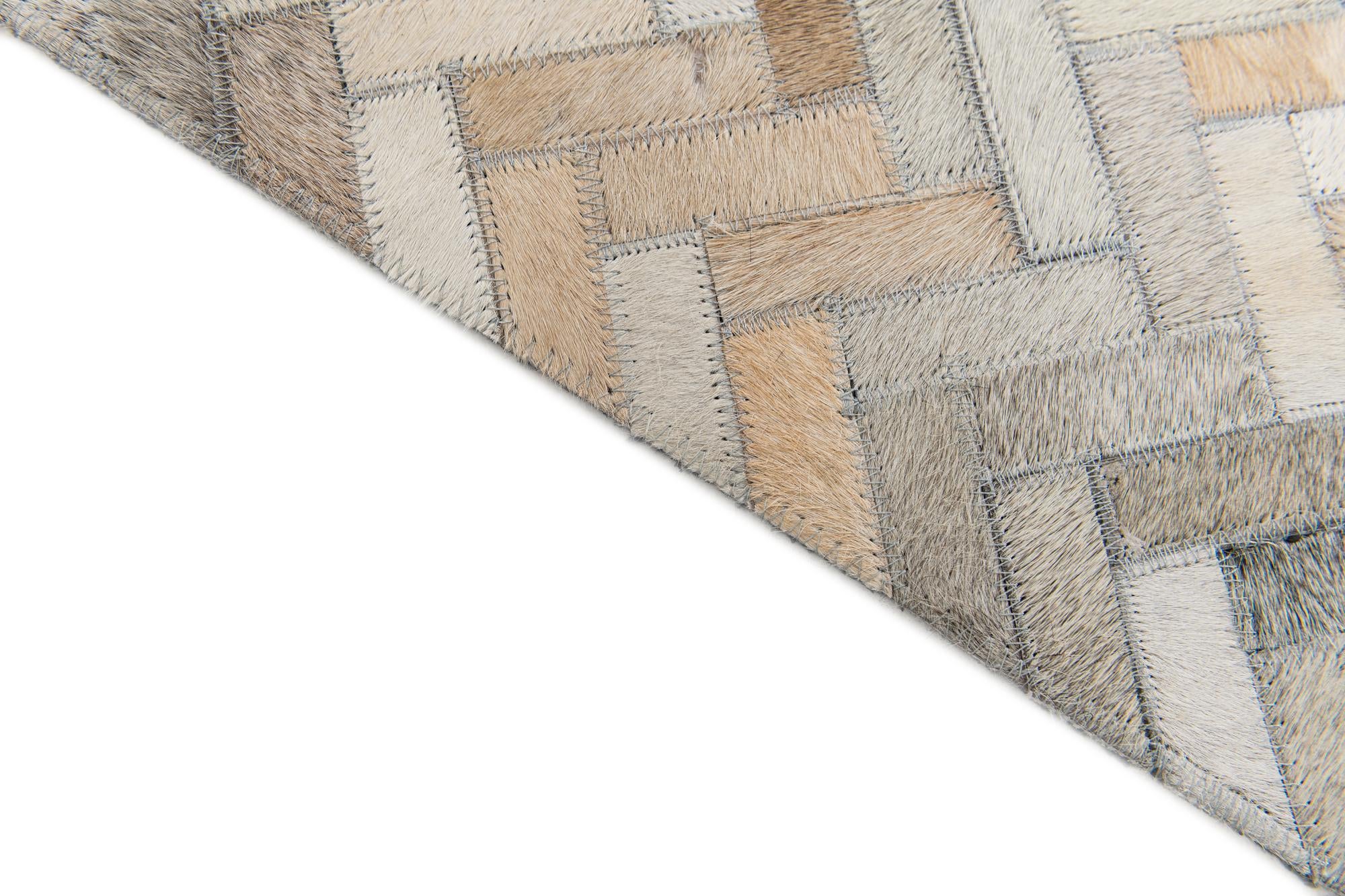 4' 10 x 7' 11 Cowhide Stocks Rug