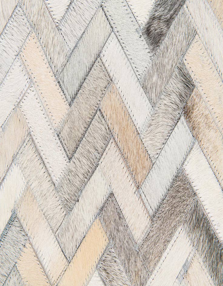 Detail image of 4' 10 x 7' 11 Cowhide Stocks Rug