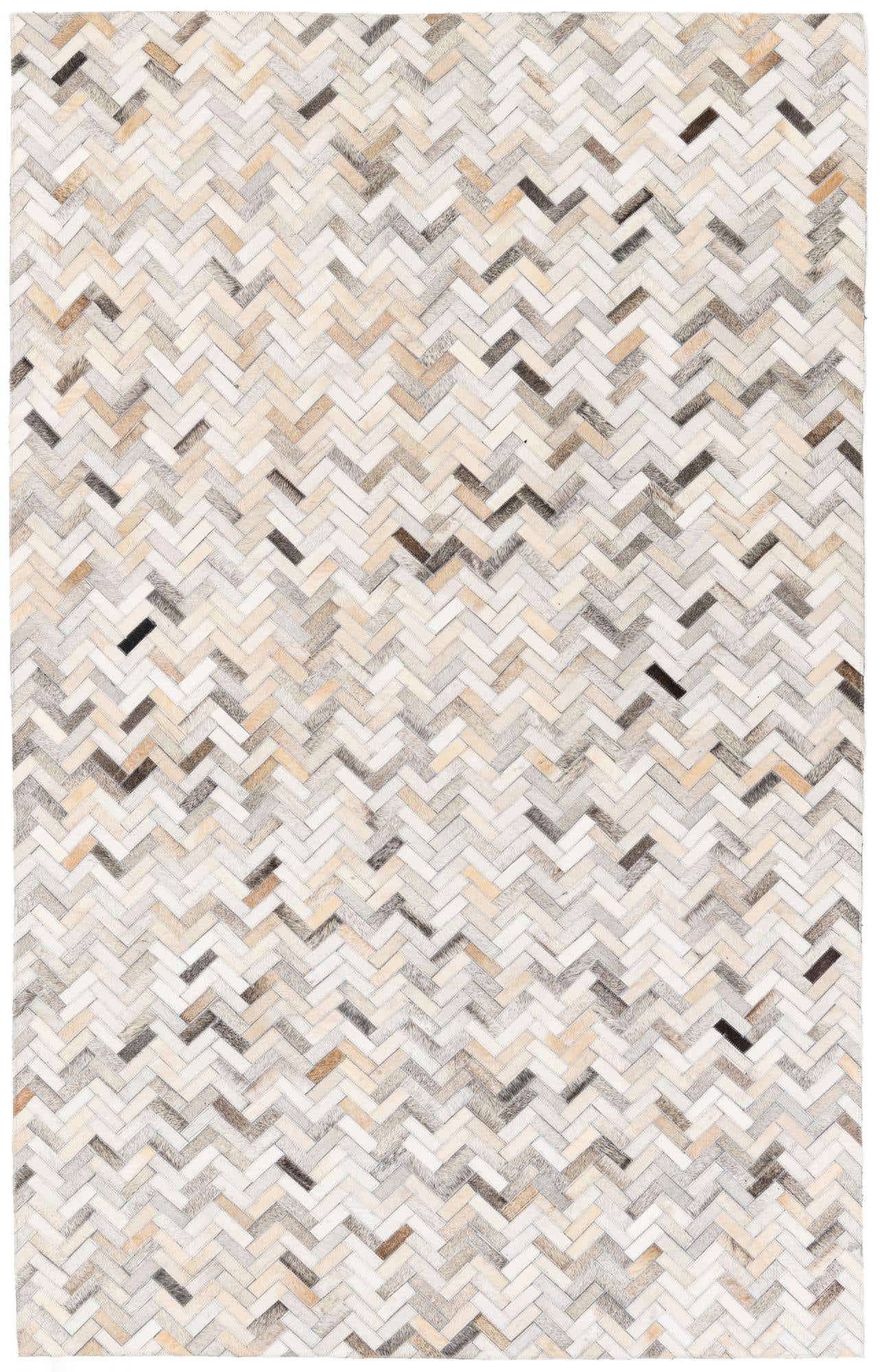 4' 10 x 7' 11 Cowhide Stocks Rug