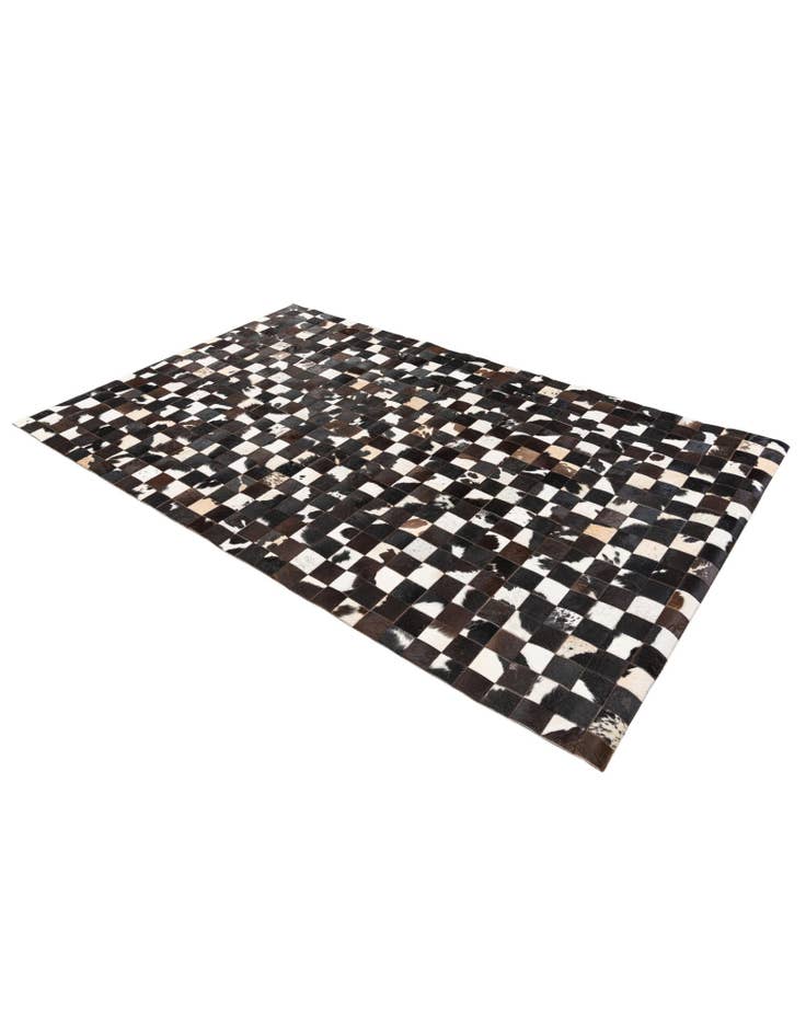 Detail image of 5' x 7' 11 Cowhide Stocks Rug