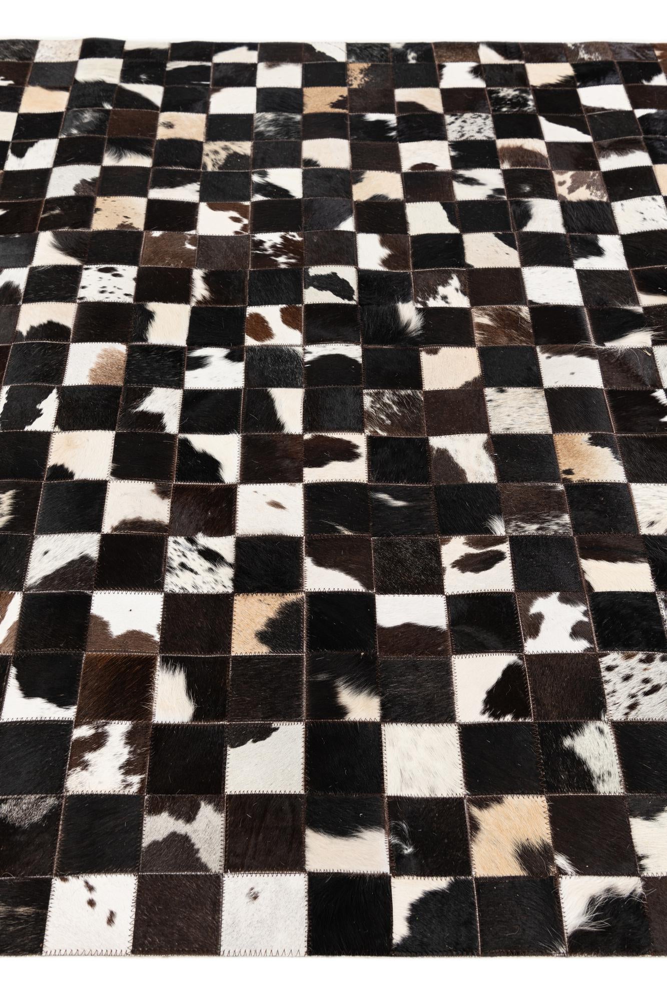 5' x 7' 11 Cowhide Stocks Rug