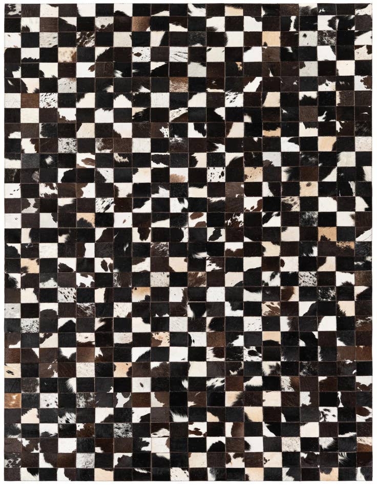 Detail image of 5' x 7' 11 Cowhide Stocks Rug