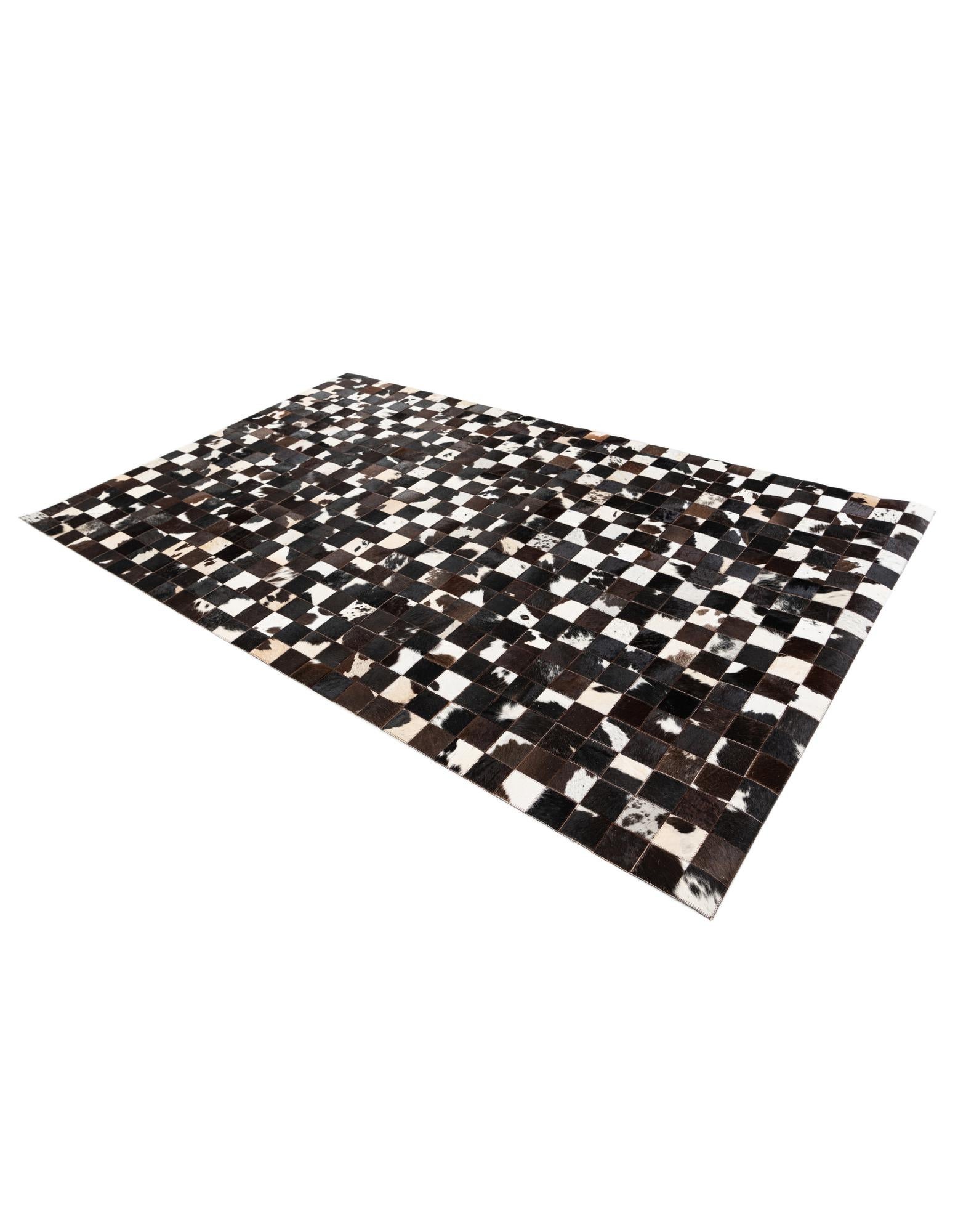 5' x 7' 11 Cowhide Stocks Rug