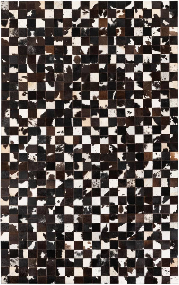 Detail image of 5' x 7' 11 Cowhide Stocks Rug