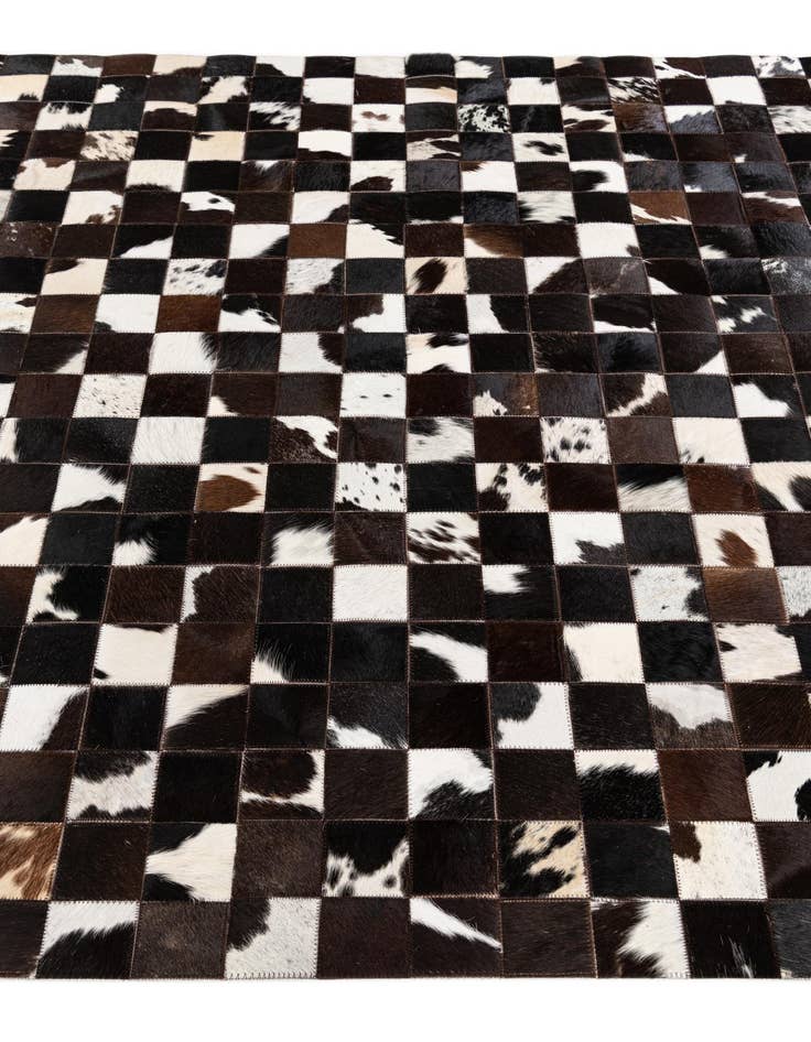 Detail image of 5' 1 x 8' Cowhide Stocks Rug