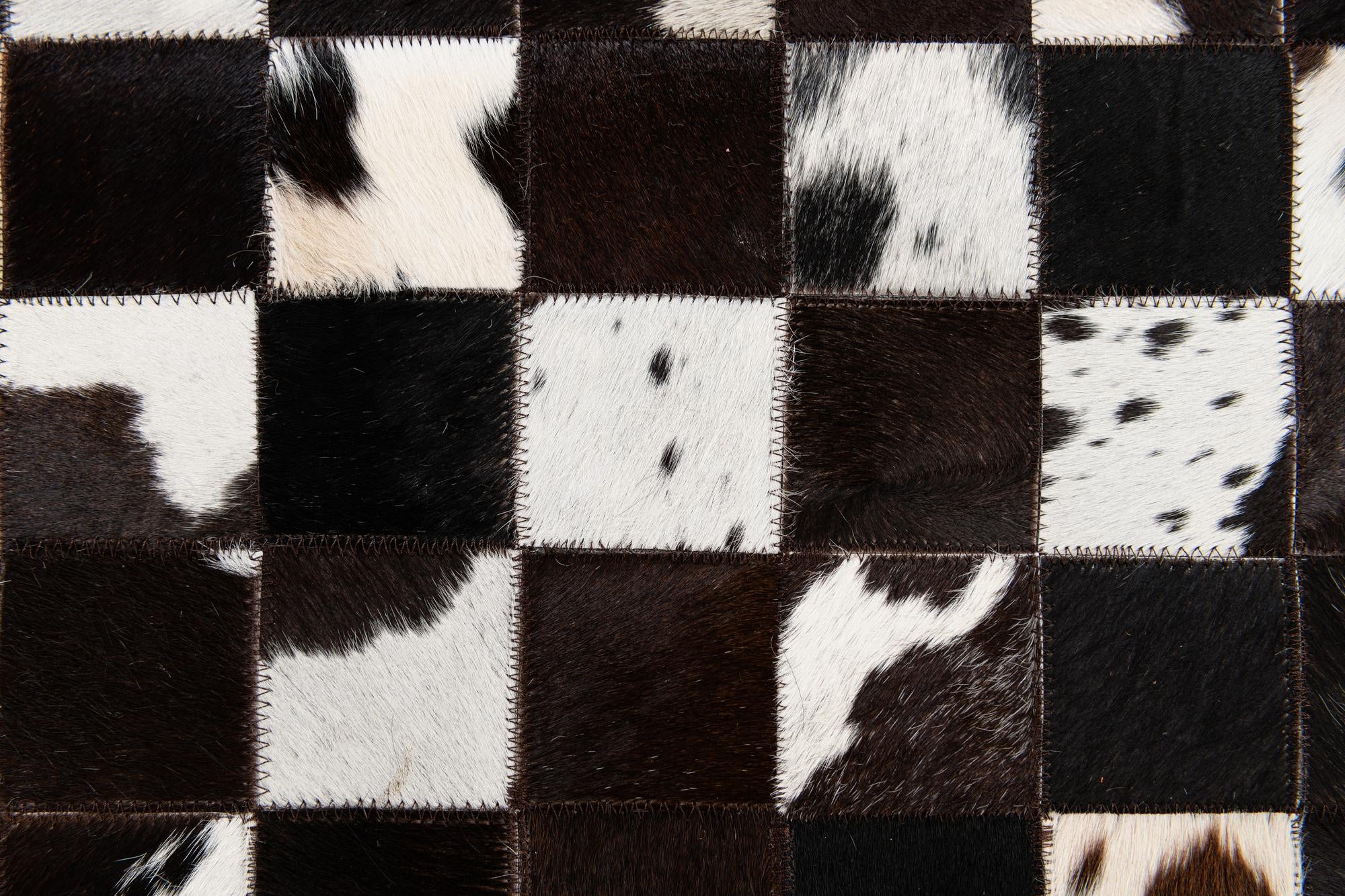 5' 1 x 8' Cowhide Stocks Rug
