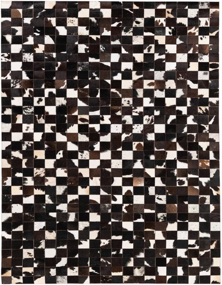 Detail image of 5' 1 x 8' Cowhide Stocks Rug