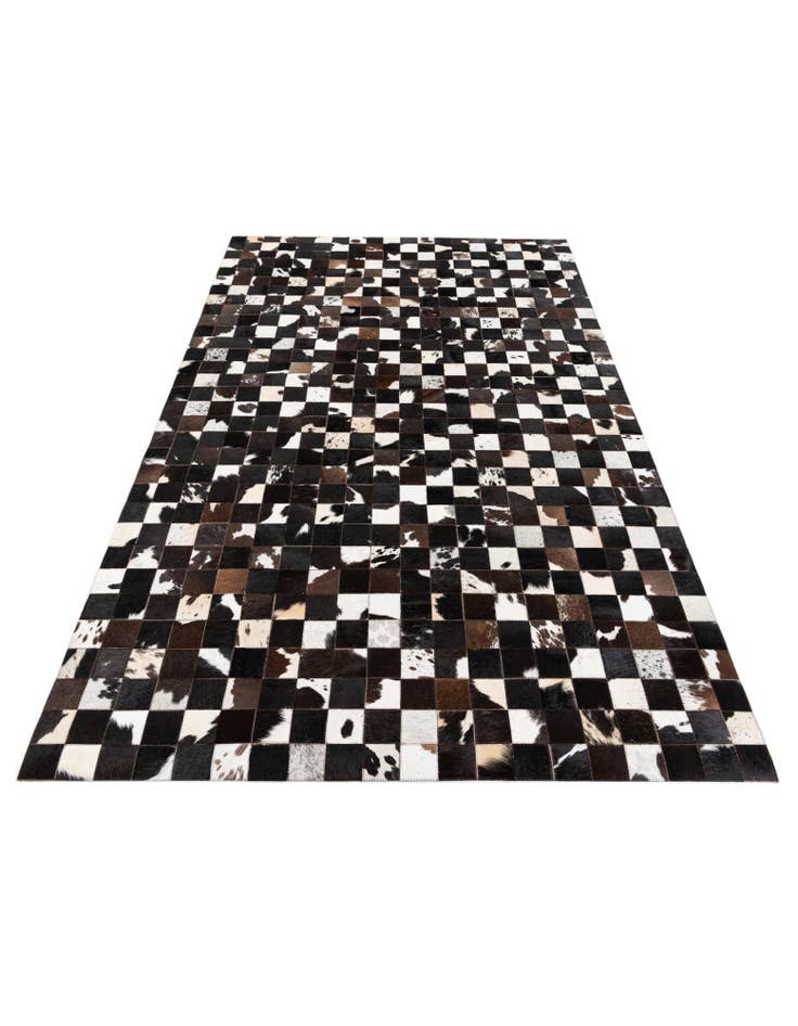 Detail image of 5' x 8' Cowhide Stocks Rug
