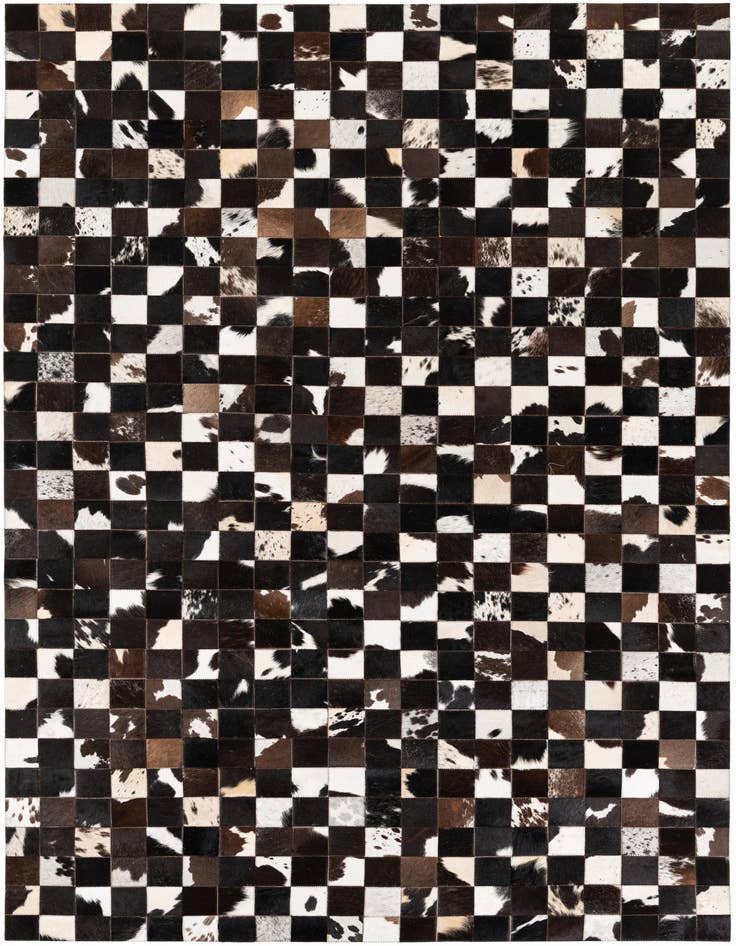 Detail image of 5' x 8' Cowhide Stocks Rug