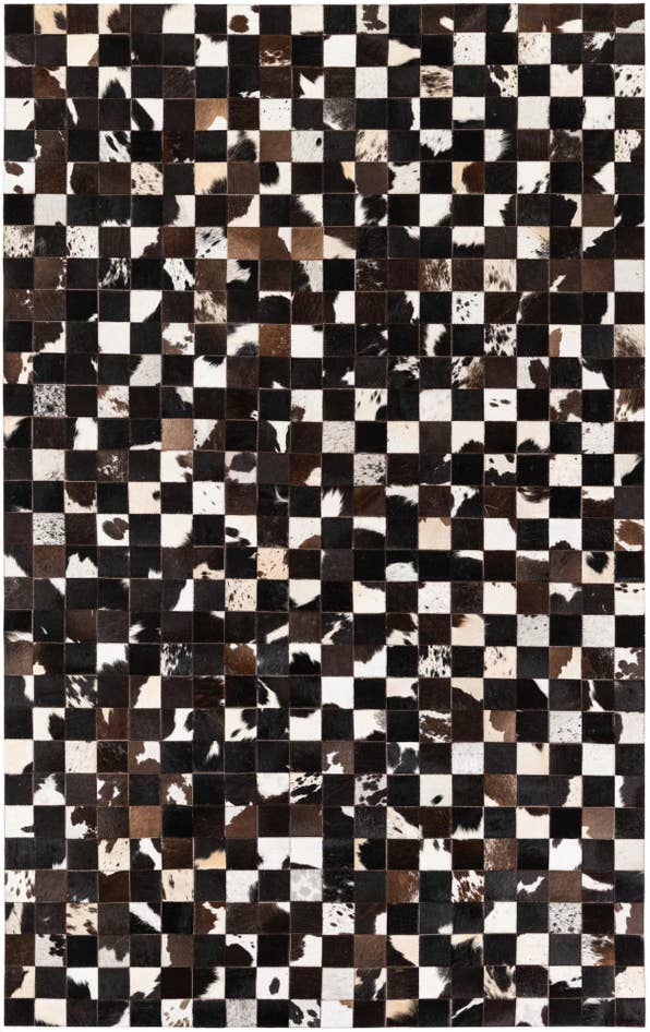 Detail image of 5' x 8' Cowhide Stocks Rug