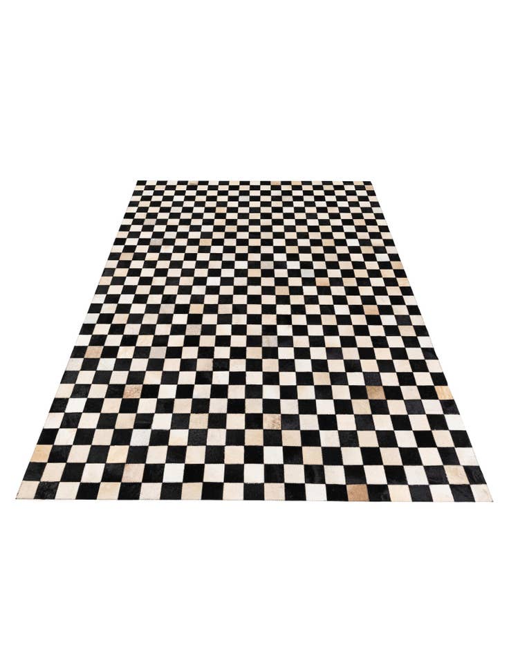 Detail image of 5' 8 x 7' 10 Cowhide Stocks Rug