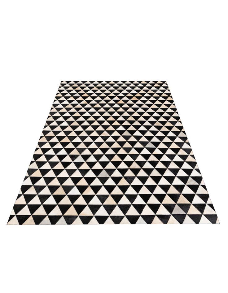 Detail image of 5' 1 x 8' 2 Cowhide Stocks Rug