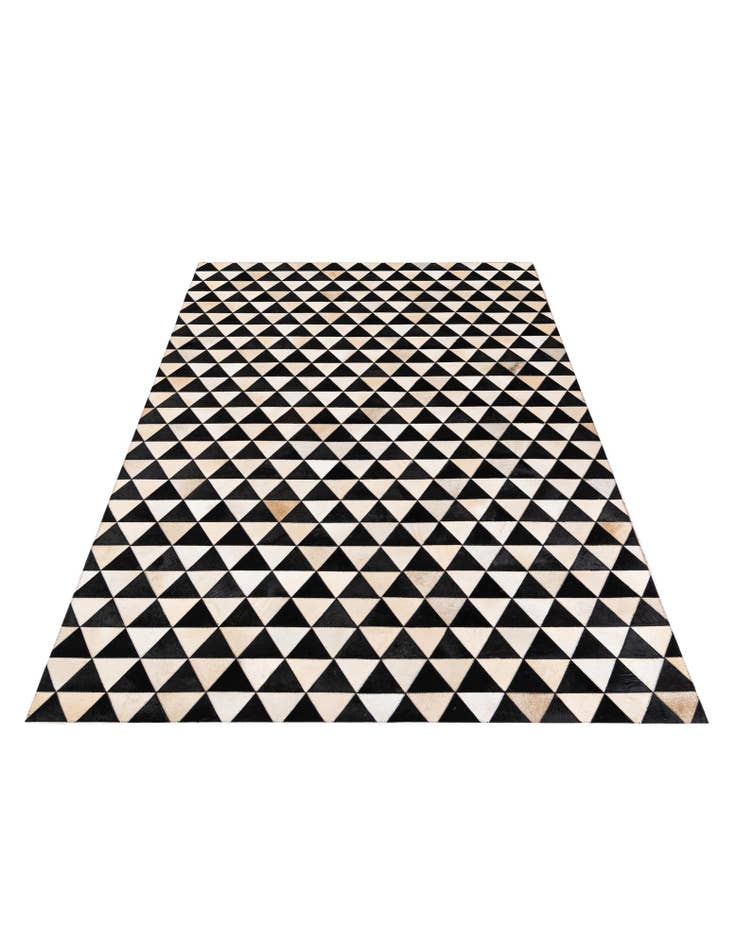 Detail image of 5' 1 x 8' 2 Cowhide Stocks Rug