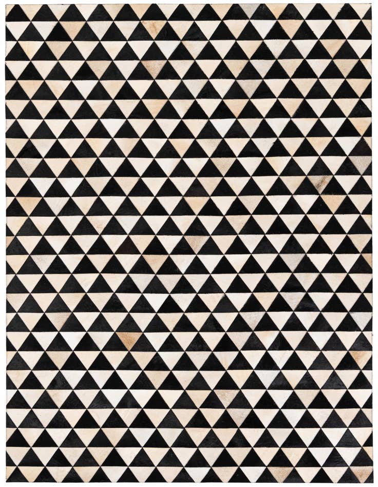 Detail image of 5' 1 x 8' 2 Cowhide Stocks Rug