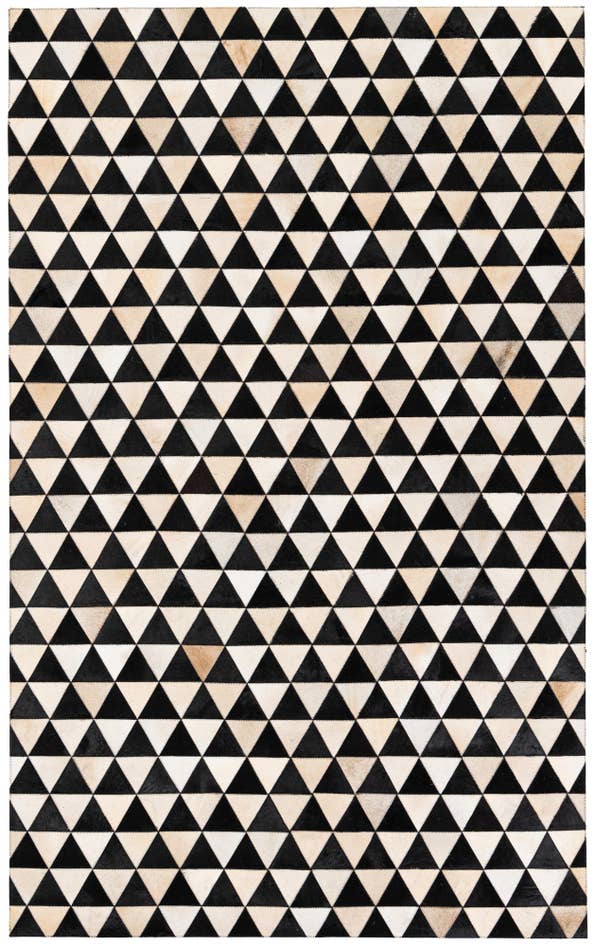 Detail image of 5' 1 x 8' 2 Cowhide Stocks Rug
