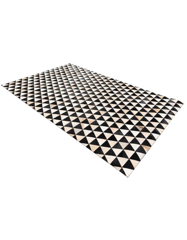 Detail image of 5' 1 x 8' 2 Cowhide Stocks Rug