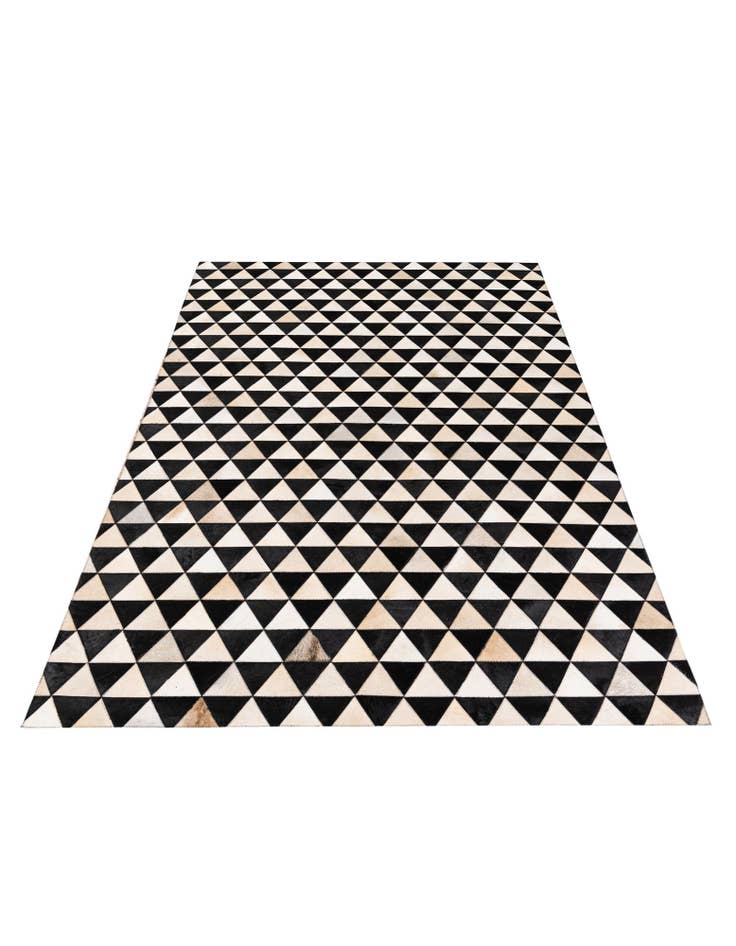 Detail image of 5' 1 x 8' 2 Cowhide Stocks Rug