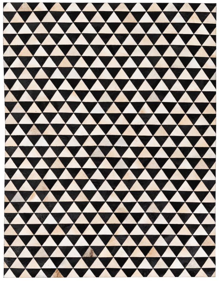 Detail image of 5' 1 x 8' 2 Cowhide Stocks Rug