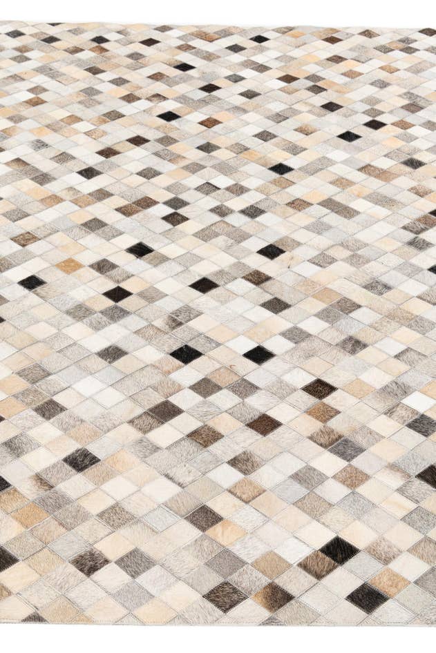 Detail image of 5' 8 x 7' 10 Cowhide Stocks Rug