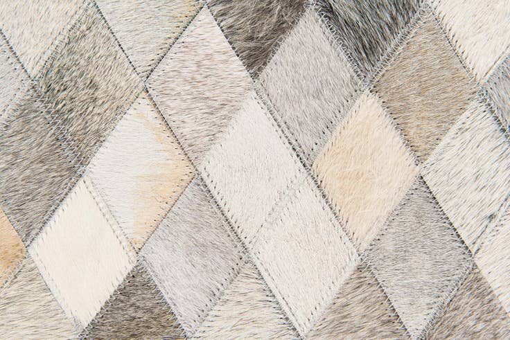 Detail image of 5' 8 x 7' 10 Cowhide Stocks Rug