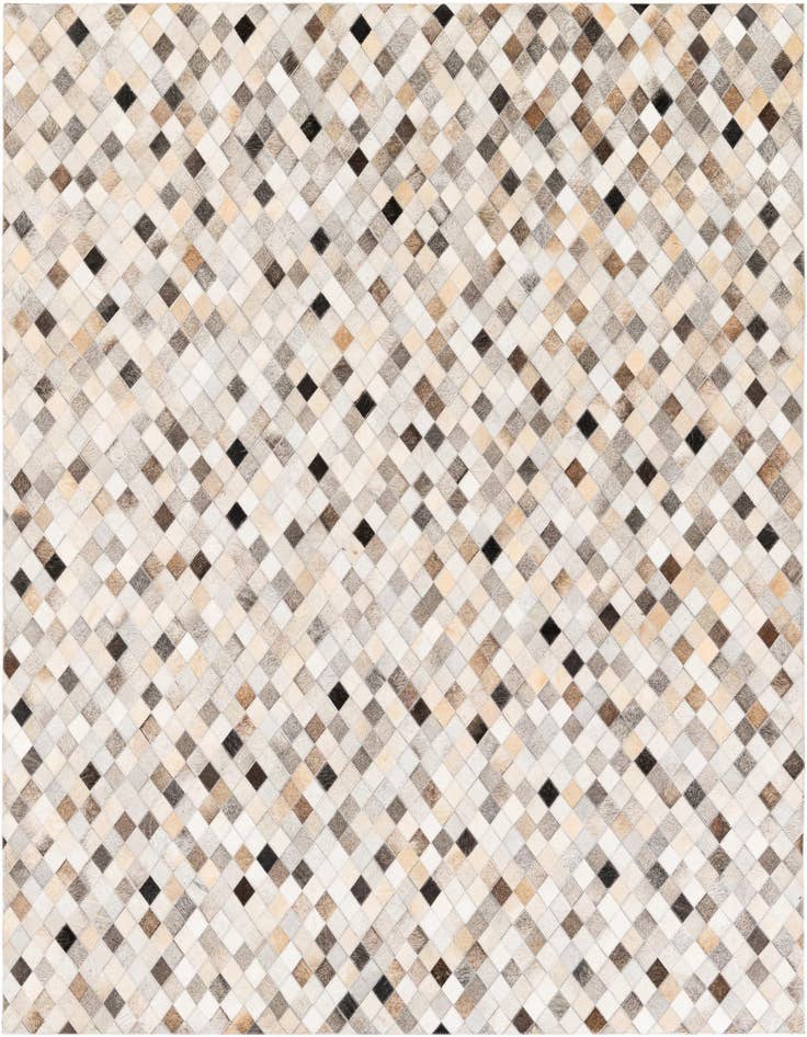 Detail image of 5' 8 x 7' 10 Cowhide Stocks Rug