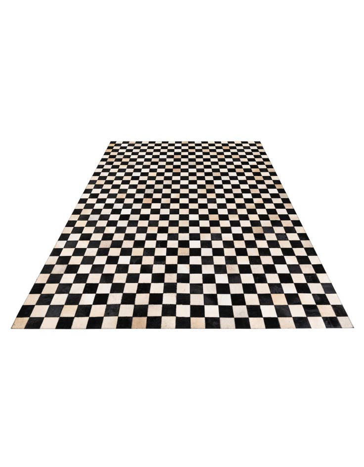 Detail image of 5' 8 x 7' 10 Cowhide Stocks Rug