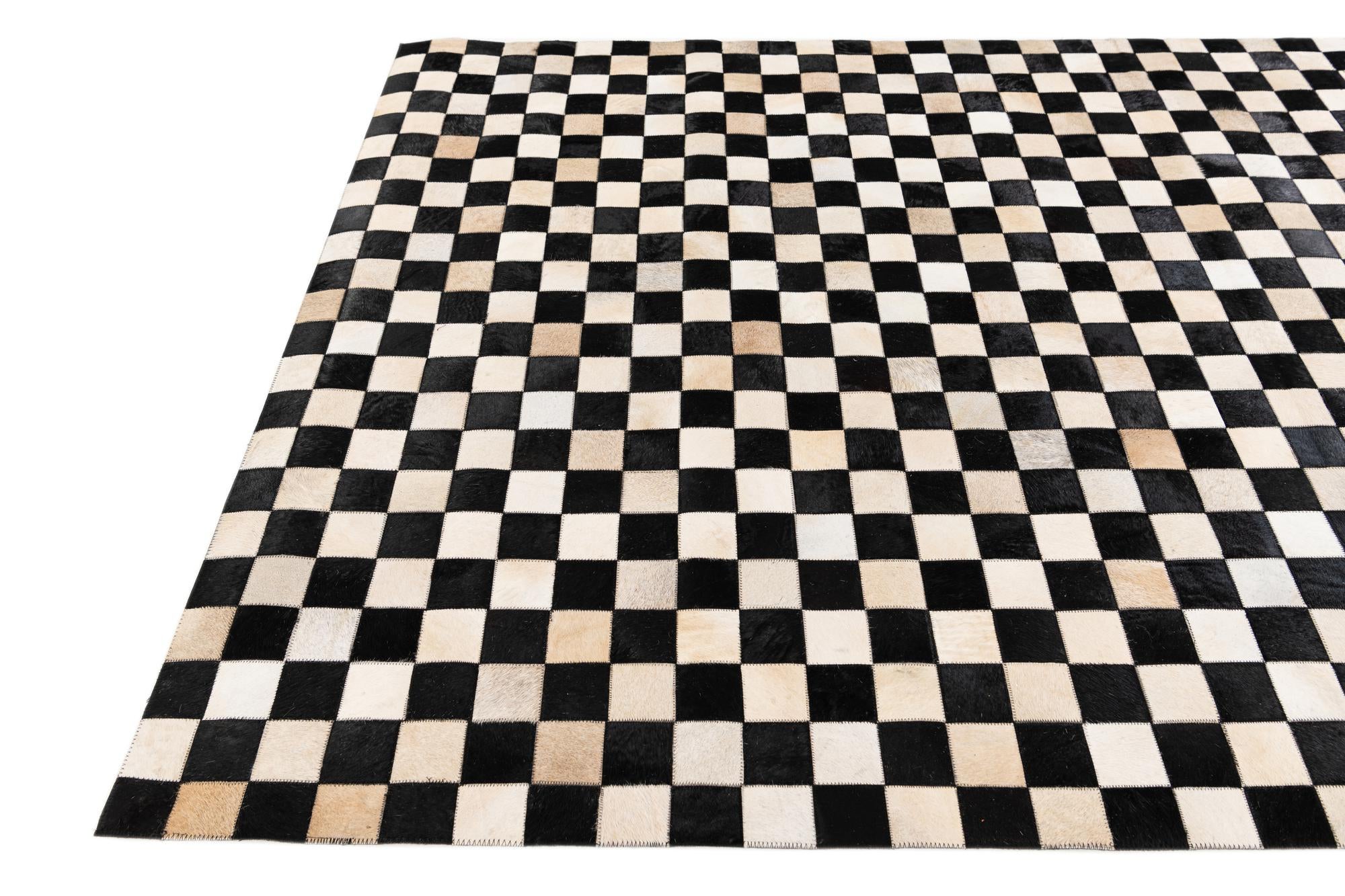 5' 8 x 7' 10 Cowhide Stocks Rug