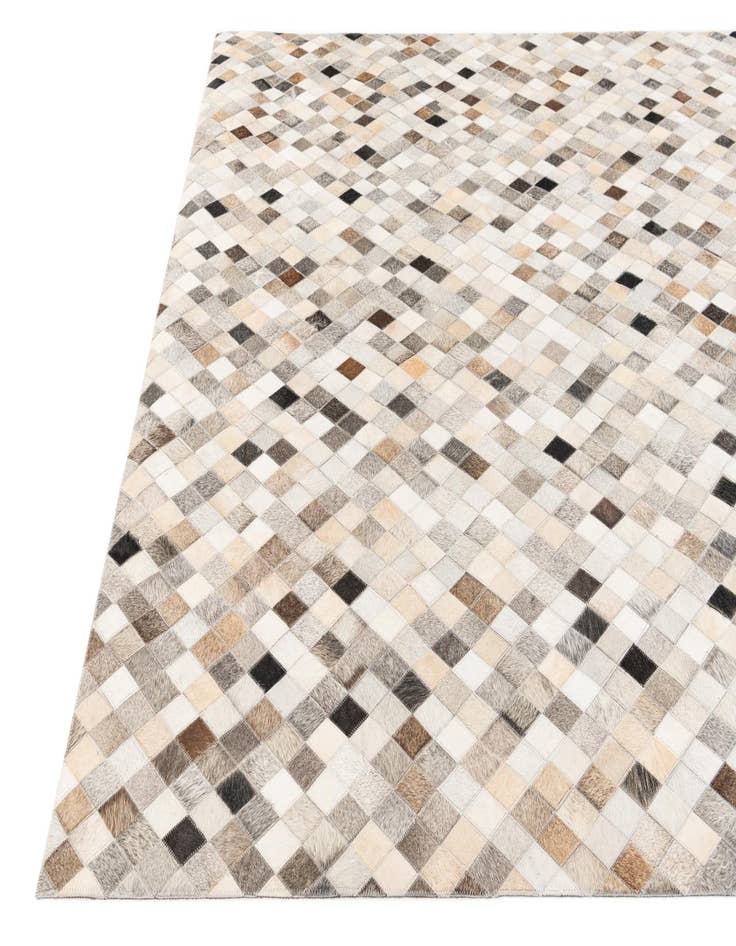 Detail image of 5' 7 x 7' 11 Cowhide Stocks Rug