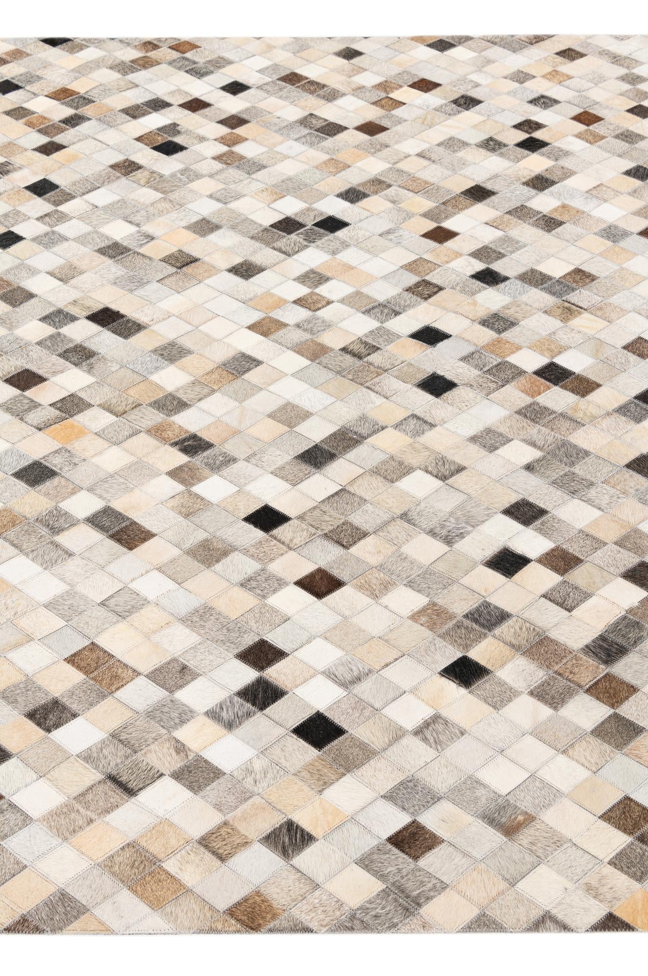 5' 7 x 7' 11 Cowhide Stocks Rug
