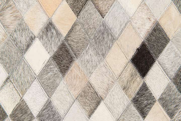 5' 7 x 7' 11 Cowhide Stocks Rug