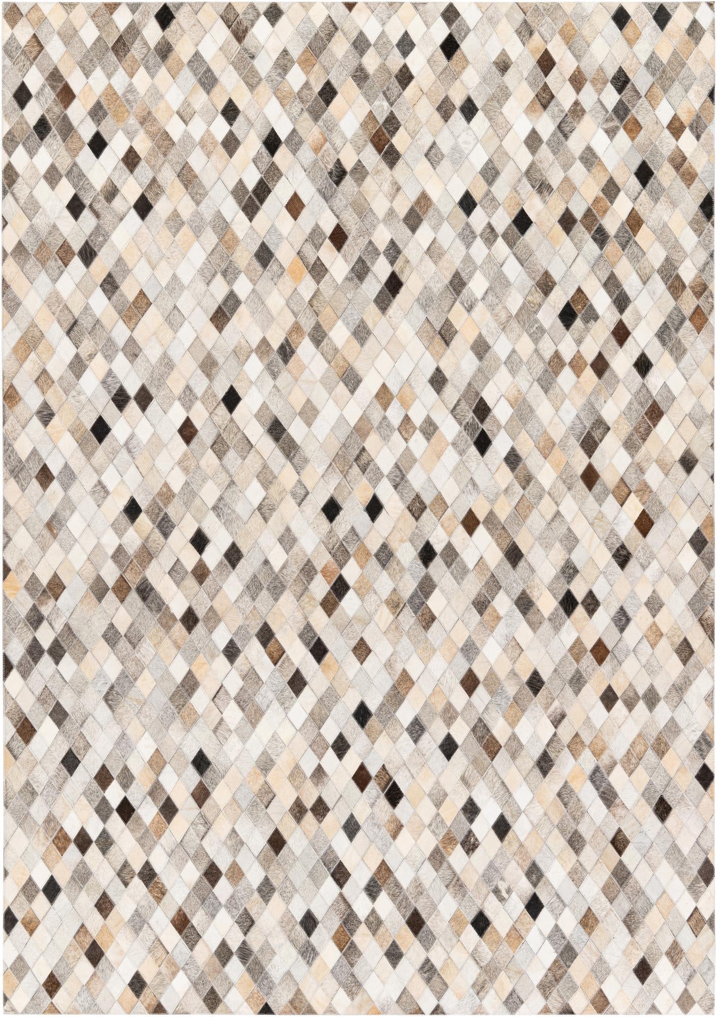 5' 7 x 7' 11 Cowhide Stocks Rug