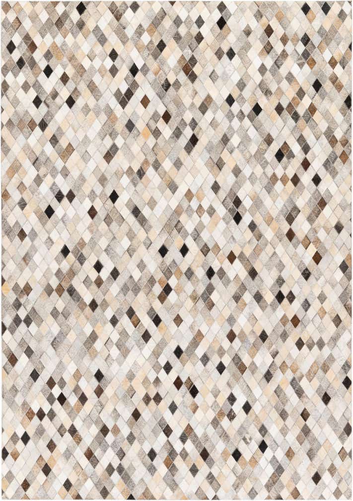 5' 7 x 7' 11 Cowhide Stocks Rug