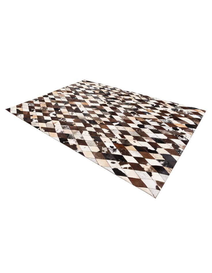 Detail image of 5' 8 x 7' 11 Cowhide Stocks Rug