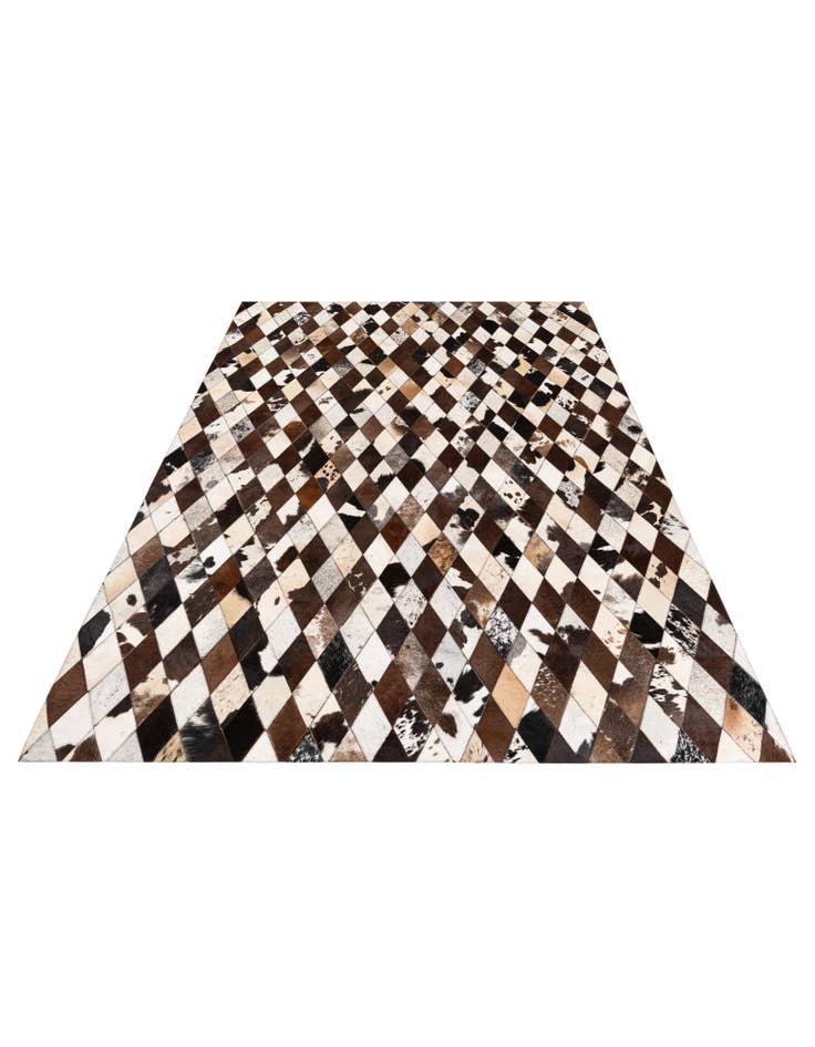 Detail image of 5' 8 x 7' 11 Cowhide Stocks Rug