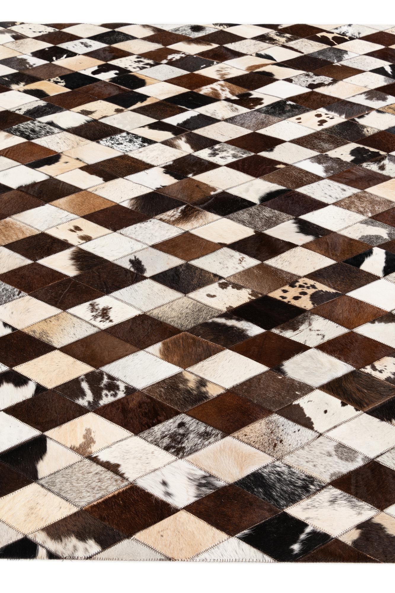 5' 8 x 7' 11 Cowhide Stocks Rug