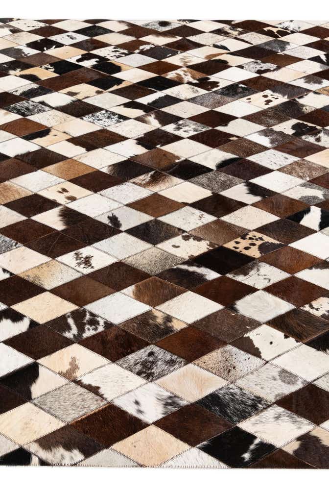 5' 8 x 7' 11 Cowhide Stocks Rug