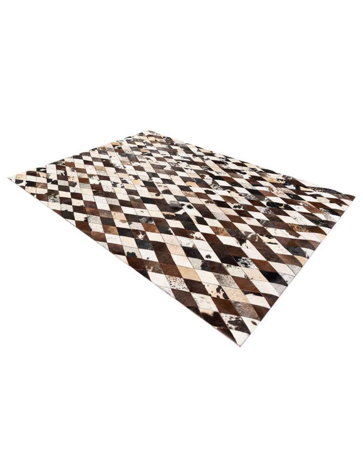 5' 7 x 8' Cowhide Stocks Rug