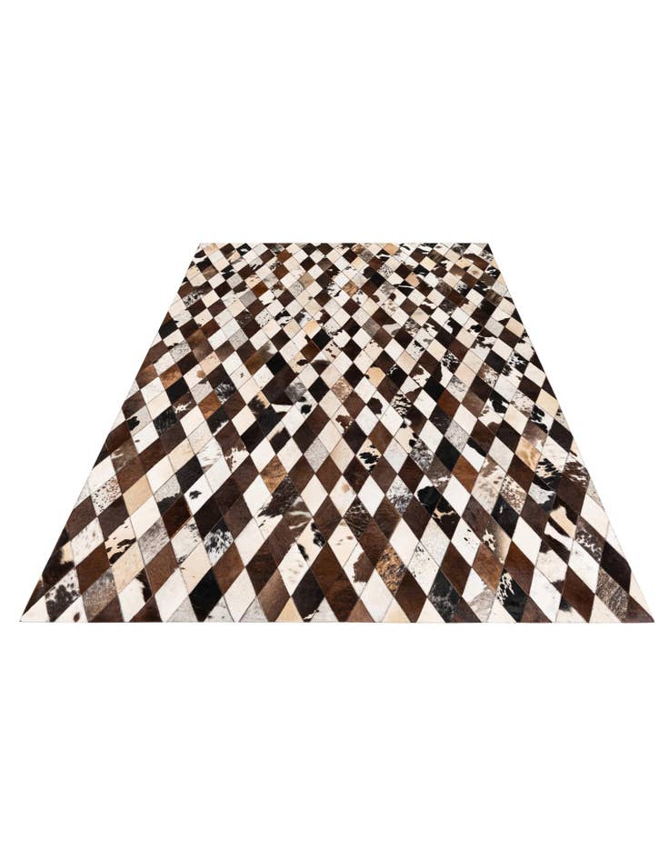 Detail image of 5' 7 x 8' Cowhide Stocks Rug