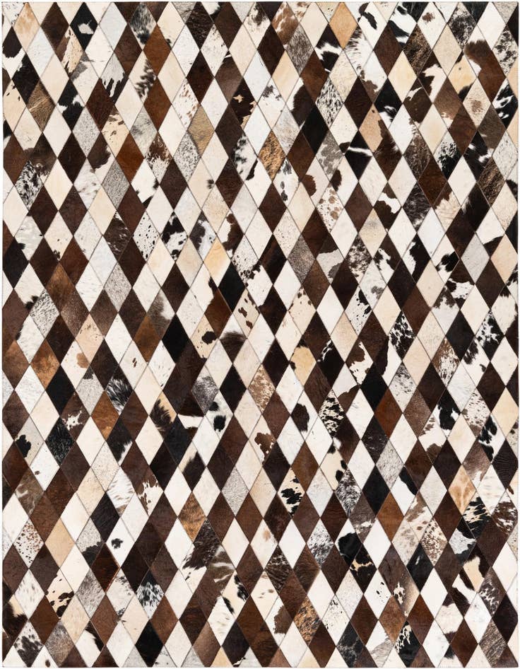 Detail image of 5' 7 x 8' Cowhide Stocks Rug