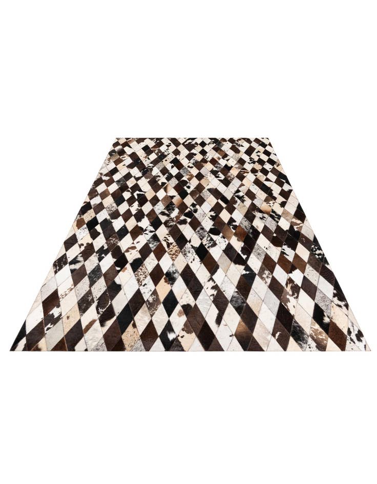 Detail image of 5' 8 x 7' 11 Cowhide Stocks Rug